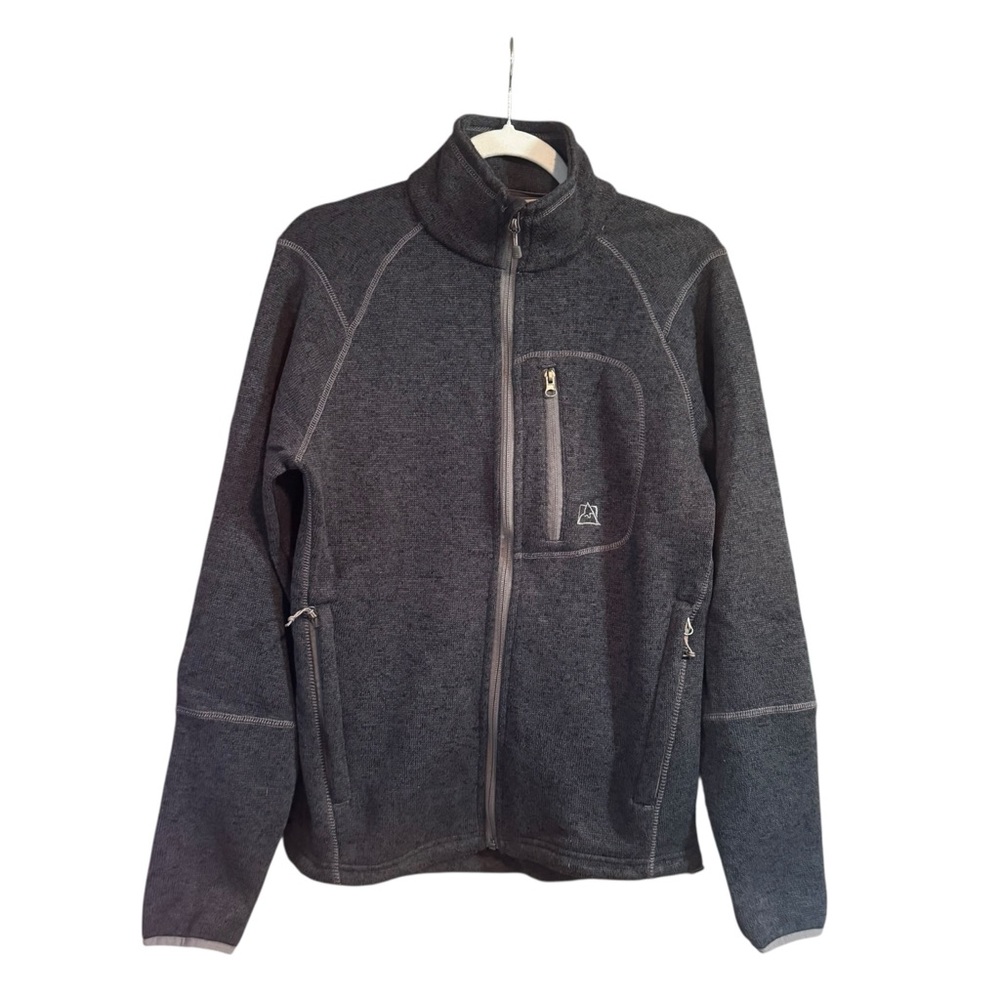 Avalanche Men's Charcoal Zip-Up Sweater
